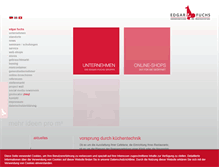 Tablet Screenshot of edgarfuchs.com